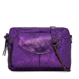 Pieces Torebka Pieces Pcnaina Leather Cross Body Fc Noos 17063358 Fioletowy