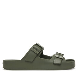 Calvin Klein Pantoletten Calvin Klein Ergon Eva Double Bar Sandal HM0HM02116 Grün