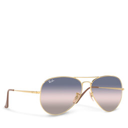 Ray-Ban Solglasögon Ray-Ban Aviator Metal II 0RB3689 001/GE Pink Gradient Blue