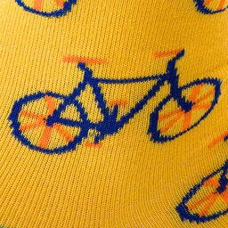 

Високі шкарпетки unisex Cup of Sox Epickie Rowerowe Dyrdymałki A Жовтий