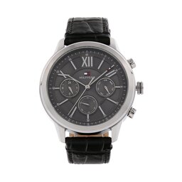 Tommy Hilfiger Laikrodis Tommy Hilfiger Morrison 1710527 Silver/Black