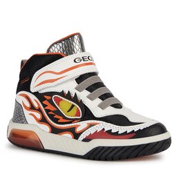 Geox Sneakers Geox J Inek Boy J369CD 0FEFU C0422 S White/Orange