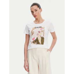 Gaudi Gaudi Camiseta 511BD64035 Blanco Regular Fit