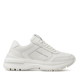 

Снікерcи Calvin Klein Jeans Chunky Runn Laceup Low Lth YM0YM00521 Triple White 0K8, Білий