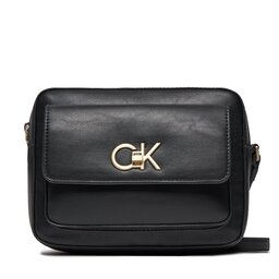 Calvin Klein Handtasche Calvin Klein Re-Lock Camera Bag W/Flap K60K611083 Ck Black BEH