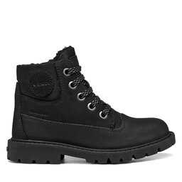 Geox Schnürstiefeletten Geox J Shaylax Boy Wpf J66HDB 032FU C9999 M Schwarz