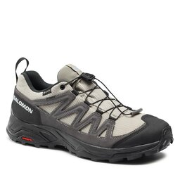 Salomon Trekking-skor Salomon X Ward Leather GORE-TEX L47182100 Vintage Khaki/Black/Pewter