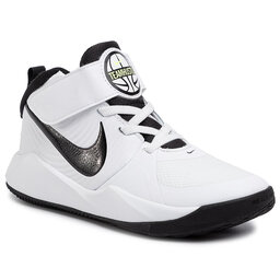 Nike Boty Nike Team Hustle D 9 (PS) AQ4225 100 White/Black/Volt