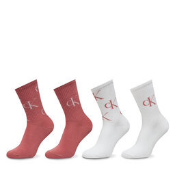 Calvin Klein Jeans Sada 4 párů dámských vysokých ponožek Calvin Klein Jeans 701229463 Barevná