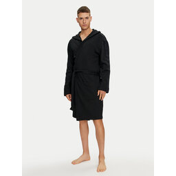 HUGO Hugo Bademantel Tonal Logo 50520491 Schwarz