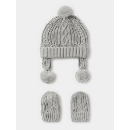 Mayoral Conjunto de guantes y gorro Mayoral 9.666 Gris