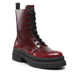 Tommy Hilfiger Scarponcini Tommy Hilfiger Lace Up BootieT4A5-32415-1453 Bordeaux 356