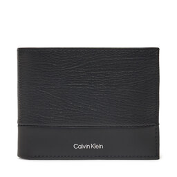 Calvin Klein Ανδρικό Πορτοφόλι Calvin Klein Subtle Mix Trifold 10Cc W/Coin K50K512847 Μαύρο