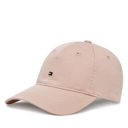 Tommy Hilfiger Șapcă Tommy Hilfiger Essential Flag Soft Cap AW0AW17632 Roz