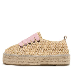 

Еспадрильї Manebi Lace-Up Espadrilles V 2.7 E0 Raffia, Бежевий