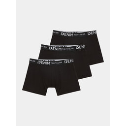 Tom Tailor Denim Tom Tailor Denim 3 darab boxer 1038850 Fekete