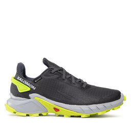 

Взуття Salomon Alphacross 4 Gtx GORE-TEX 470667 26 V0 Ebony/Pearl Blue/Acid Lime, Сірий