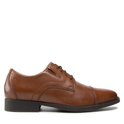 

Туфлі Clarks Whiddon Cap 261529137 Dark Tan Leather, Коричневий