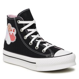 Converse Bambas Converse Ctas Eva Lift Hi A05166C Black/Sunrise Pink