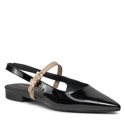 Tommy Hilfiger Szandál Tommy Hilfiger Patent Sling Back Ballerina FW0FW07839 Black BDS