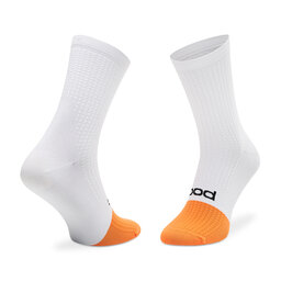 

Високі шкарпетки unisex POC Flair 651478042 Hydrogen White/Zink Orange, Білий