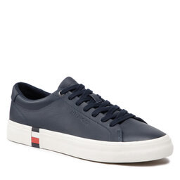 Tommy Hilfiger Sneakersy Tommy Hilfiger Modern Vulc Corporate Leather FM0FM04036 Desert Sky DW5