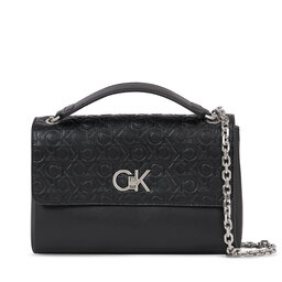 Calvin Klein Kabelka Calvin Klein Re-Lock Ew Conv Crossbody-Emb K60K611533 Ck Black BAX