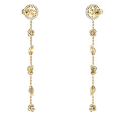Guess Naušnice Guess JUBE05 040JW Zlatá