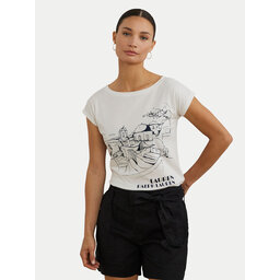 LAUREN RALPH LAUREN LAUREN RALPH LAUREN Marškinėliai 200971072002 Balta Relaxed Fit