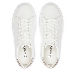 

Снікерcи Calvin Klein Cupsole Lace Up Leather HW0HW01987 White/Crystal Gray 02Z, Білий
