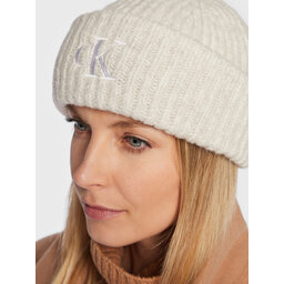 

Шапкa Calvin Klein Jeans Monogram Embroidery K60K610120 Eggshell ACF, Сірий