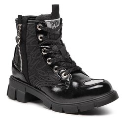 Shone Bottes de randonnée Shone 245-006 Black Animalier
