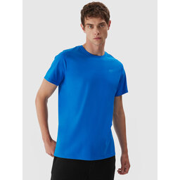 4F 4F T-Shirt 4FAW23TTSHM0876 Μπλε Regular Fit