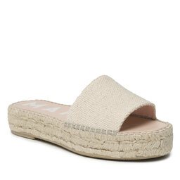 Manebi Еспадрили Manebi Coarse Woven Canvas Double Sole Slides G 5.0 DS Natural