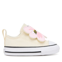 Converse Plátěnky Converse Chuck Taylor All Star One Strap Embroidered Floral Easy On A13452C Écru
