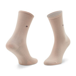 

Набір 2 пар високих жіночих шкарпеток Tommy Hilfiger 371221 Peach 087, Рожевий