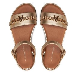 

Босоніжки Tommy Hilfiger Flat Sandal T3A2-33253-1372 M Platinum 514, Золотий