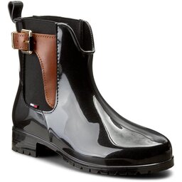 Tommy Hilfiger Gummistövlar Tommy Hilfiger Oxley 2Z2 FW56822108 Black/Winter Cognac 990