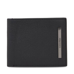 Calvin Klein Portofel pentru bărbați Calvin Klein Modern Bar Bifold 5Cc W/Coin K50K510889 Ck Black BAX