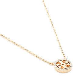 

Намисто Tory Burch Crystal Logo Delicate Necklace 53420 Tory Gold 783, Золотий