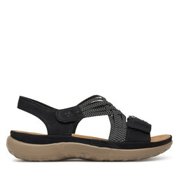 Saldi Sandali In Pelle Rieker In Nero: Acquista Fino A Fino