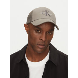 Calvin Klein Jeans Καπέλο Jockey Calvin Klein Jeans Monologo LV04G5065G Γκρι