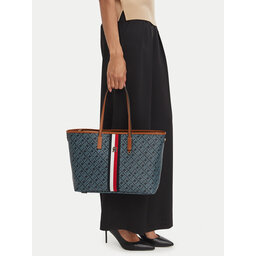 Tommy Hilfiger Handtasche Tommy Hilfiger Th Monoplay AW0AW19178 Dunkelblau