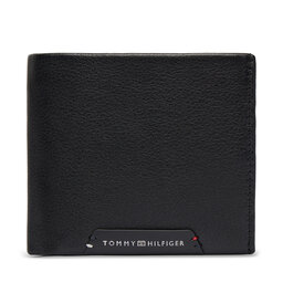 Tommy Hilfiger Geldbörse Tommy Hilfiger Th Corp Cc Flap And Coin AM0AM14780 Schwarz