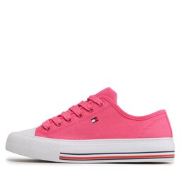 

Кеди Tommy Hilfiger Low Cut Lace-Up T3A9-32677-0890313 S Fuchsia 313, Рожевий