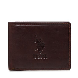 U.S. Polo Assn. Portofel Mare pentru Bărbați U.S. Polo Assn. Horiz. Wallet WIUUY2259MHA560 Cognac