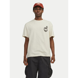 Jack&Jones Jack&Jones Póló Jorfrutti 12256926 Ekru Wide Fit