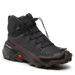 Salomon Pārgājienu apavi Salomon Cross Hike Mid Gtx 2 W GORE-TEX L41731000 Black/Chocolate Plum/Black