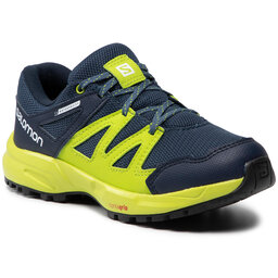 Salomon Туристически Salomon Huapi Cswp J 412320 10 m0 Dark Denim/Navy Blazer/Lime Green
