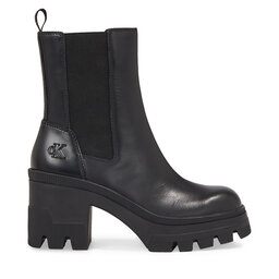 

Ботильйони Calvin Klein Jeans Chunky Heeled Chelsea Boot Lth YW0YW01112 Triple Black 0GT, Чорний